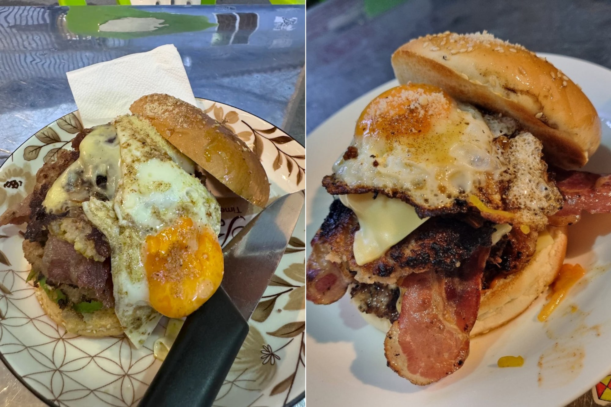 At Eat Me, Saigon, you'll find true American-style burgers, rich, hefty, and loaded with meat and cheese 